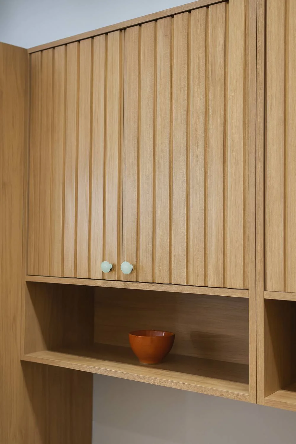 Armário Aéreo Divina com 2 Portas e Nichos 80cm - Cinamomo