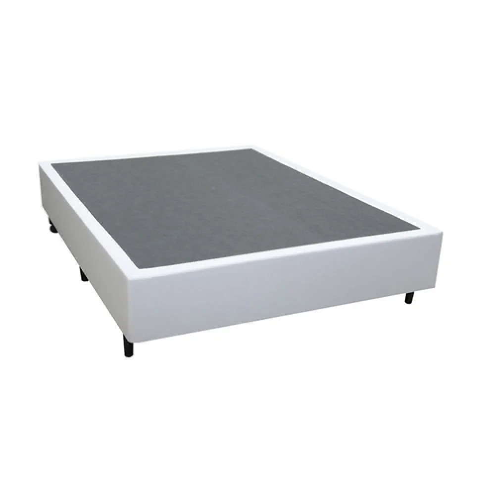 Base Cama Box Casal Courino - Branco