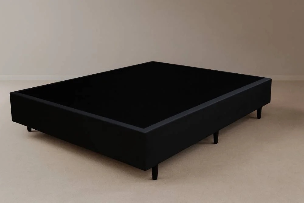 Base Cama Box Casal Courino – Preto