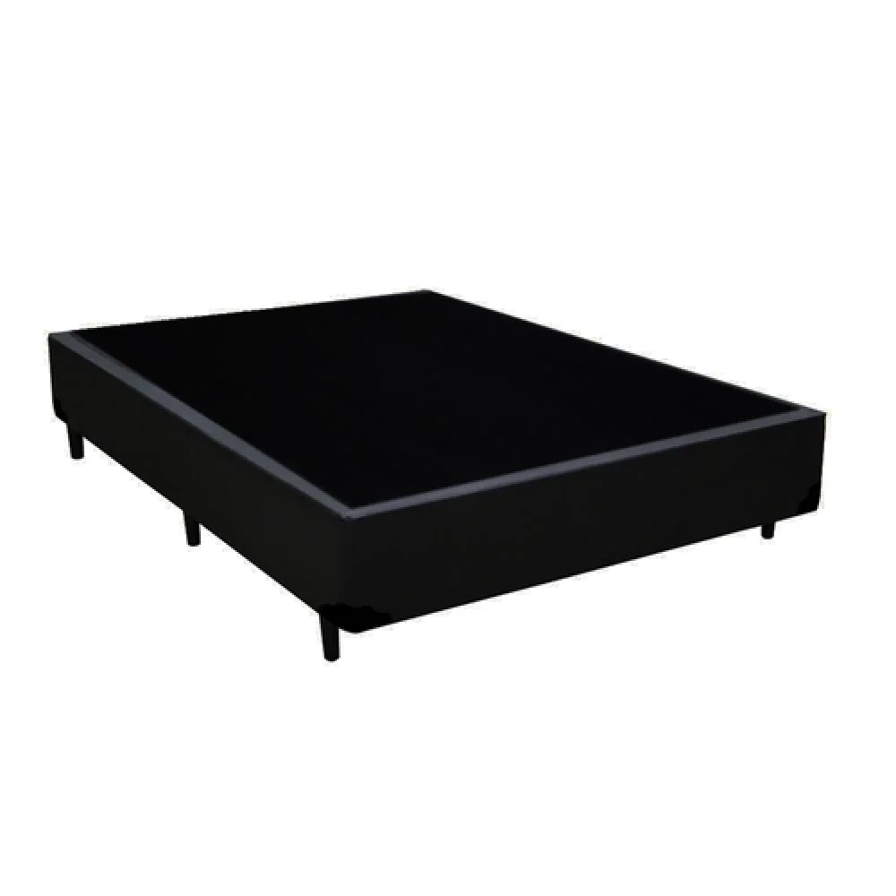 Base Cama Box Casal Courino – Preto