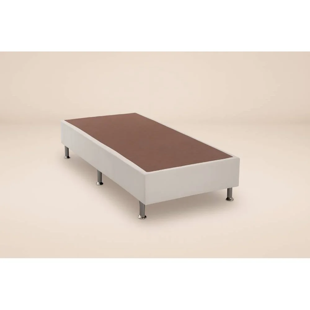 Base Solteiro (88x188x23) Courino - Branco