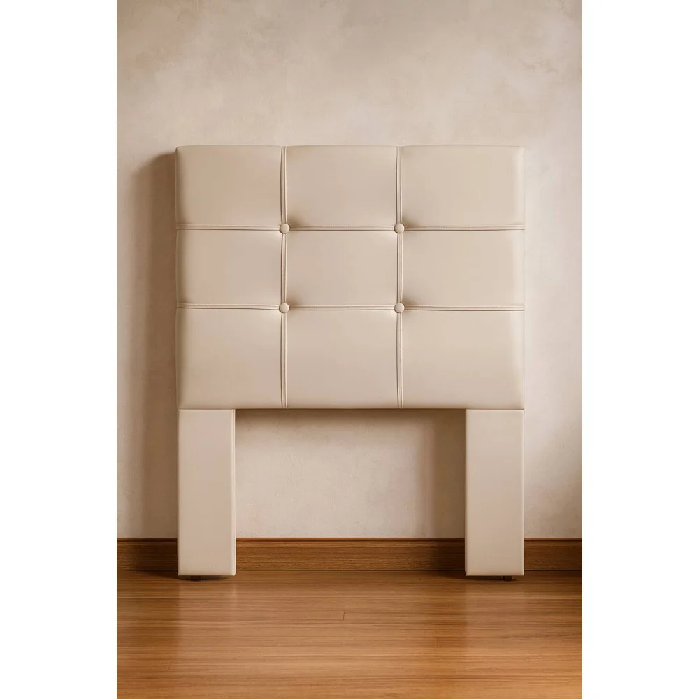 Cabeceira Cama Box Solteiro 0,90 Eslovênia - Bege
