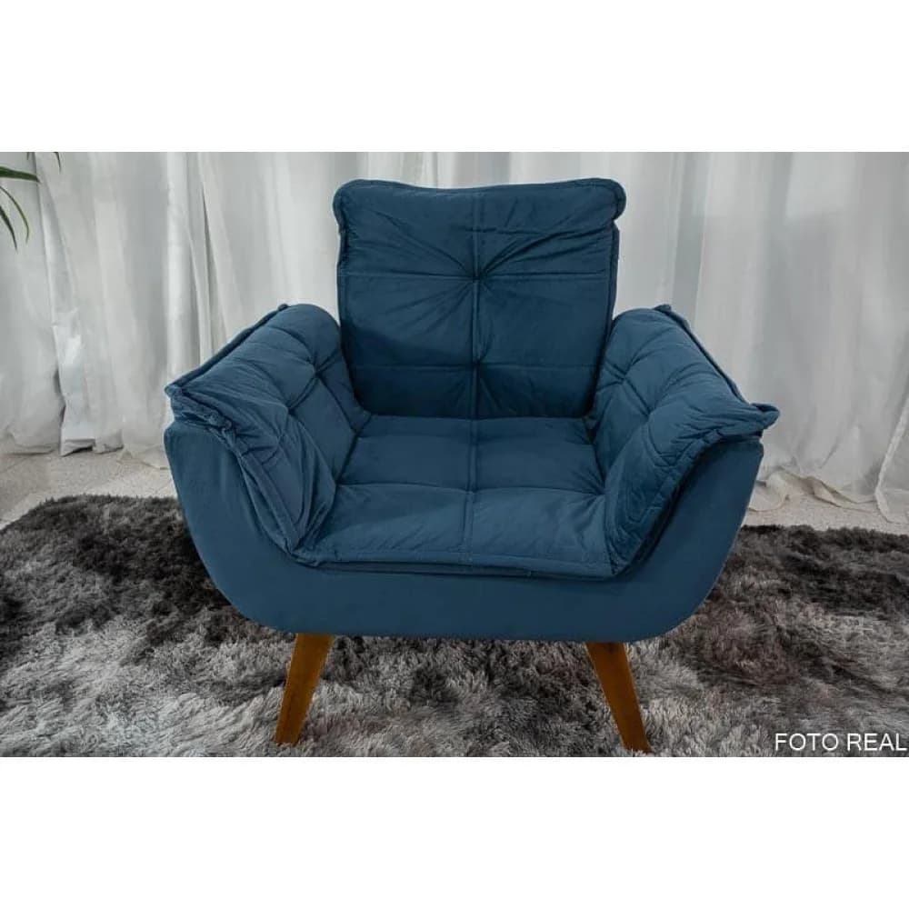 Poltrona Bella Decorativa - Azul
