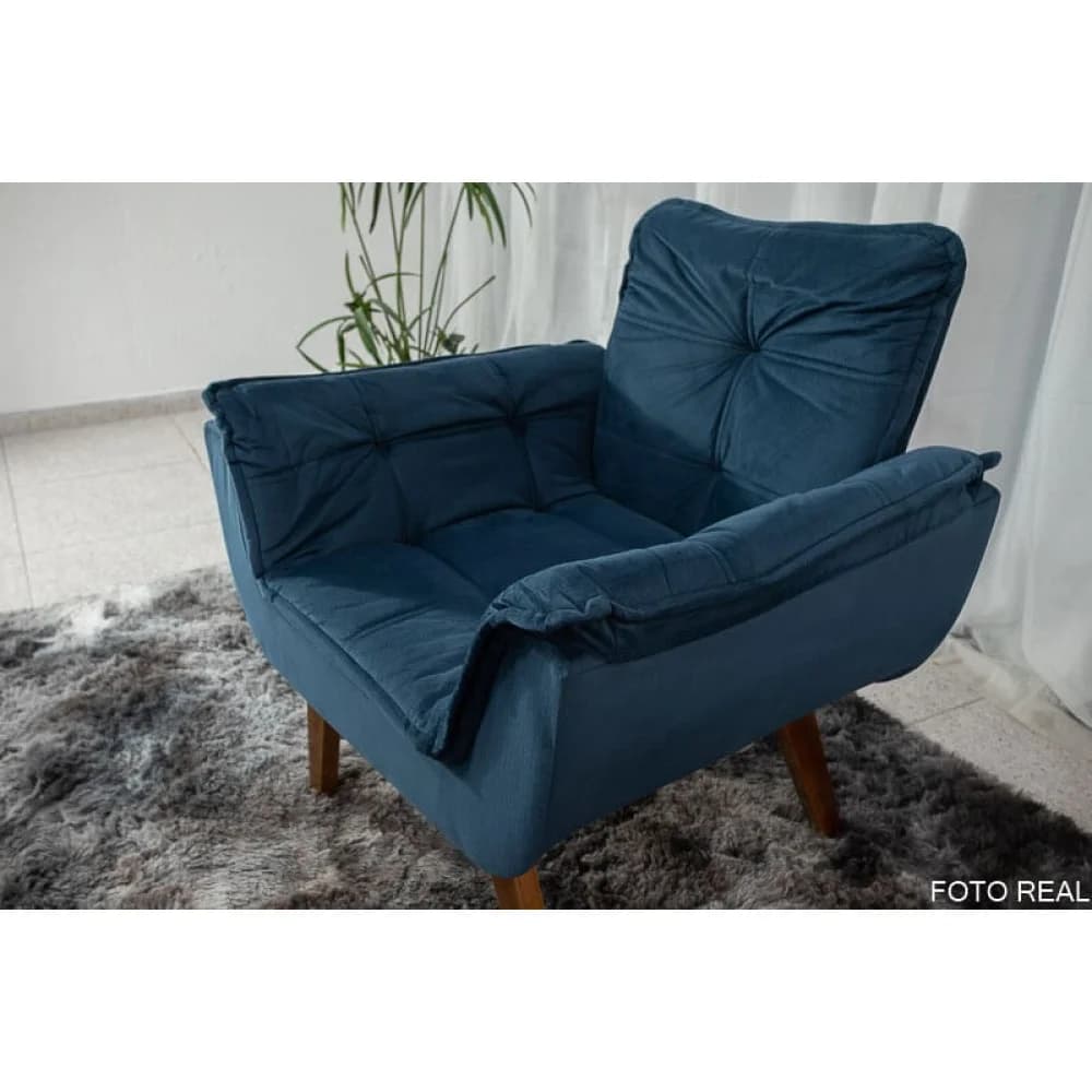 Poltrona Bella Decorativa - Azul