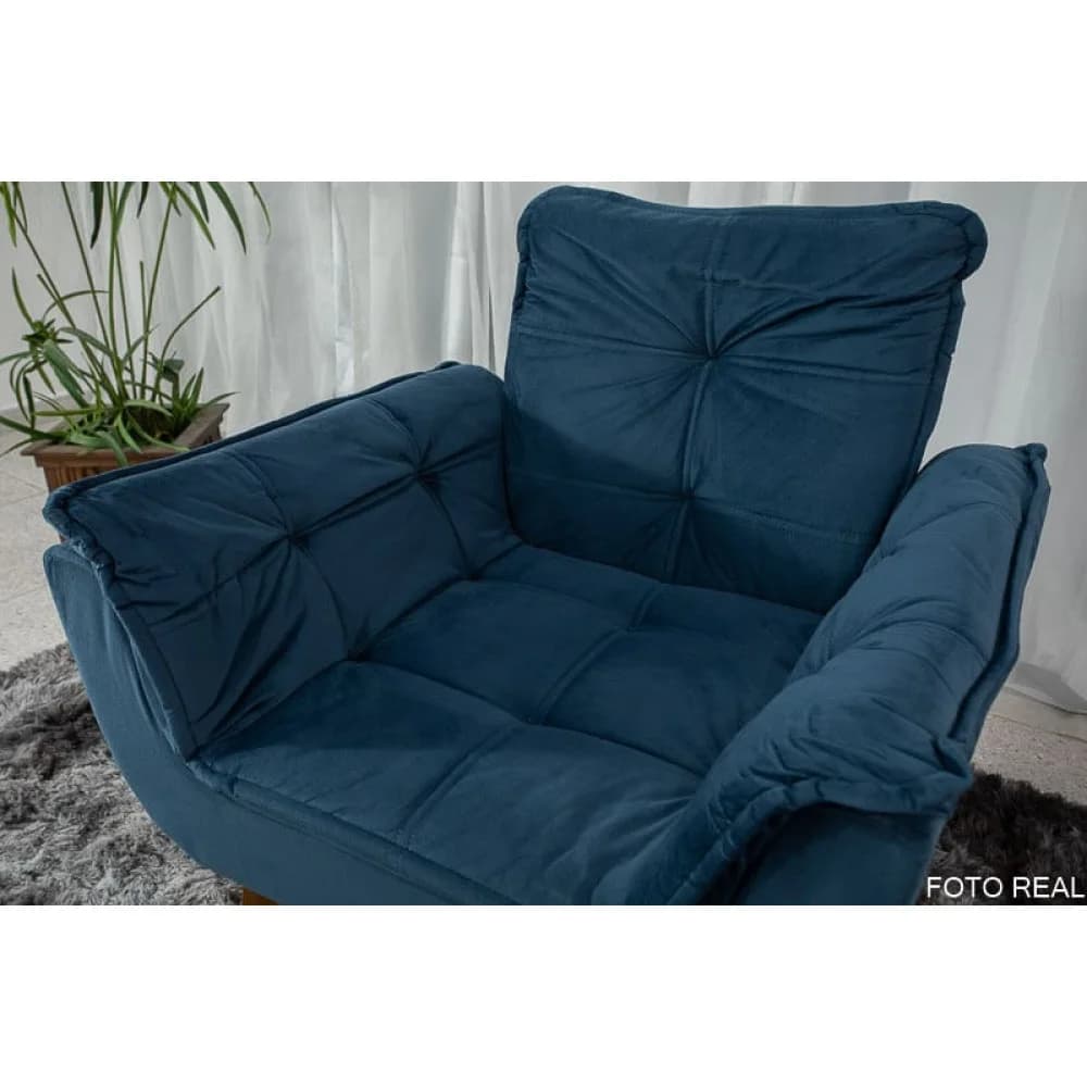 Poltrona Bella Decorativa - Azul