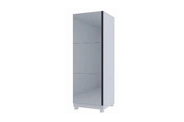 Sapateira Gold c/ 1 Porta Espelhada 6 Prateleiras - Branco