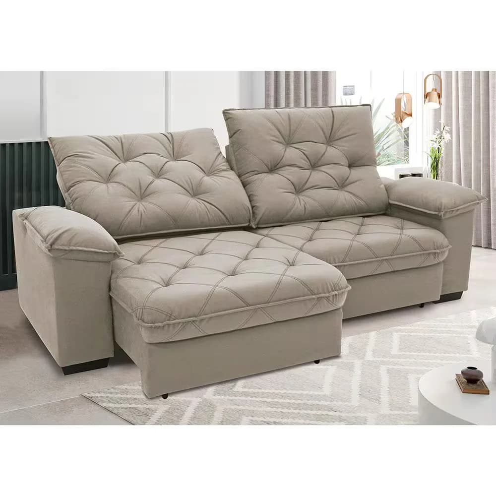Sofá Luggero 4 Lugares Linoforte