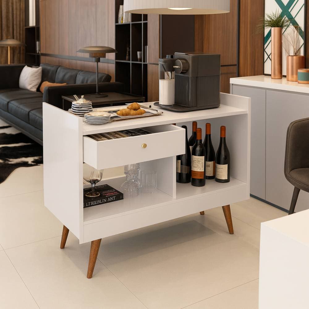 Aparador Buffet JB 4064 c/ Pés Palito - Jb Bechara - Perola - imagem 1