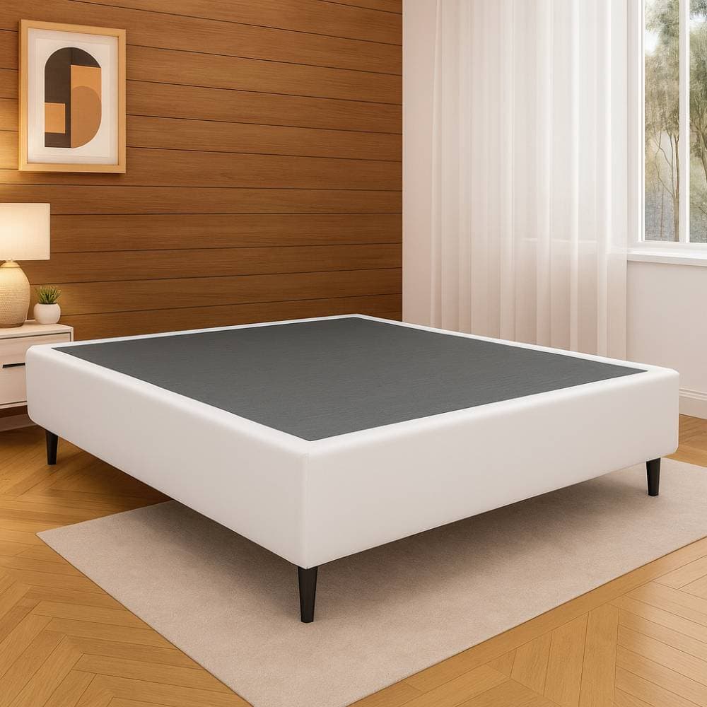 Base Cama Box Casal Courino - Branco - imagem 1